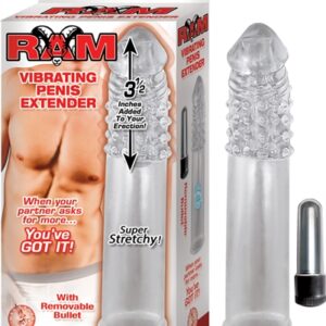 Ram Vibrating Penis Extender - Clear