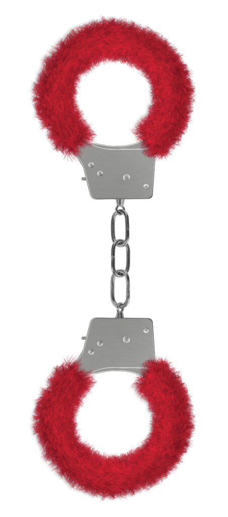 Beginner's Furry Handcuffs - Red