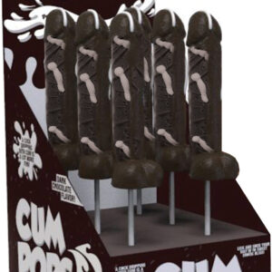Cum Cock Pops - Dark Chocolate - 6 Piece P.O.P. Display