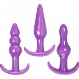 Anal Trainer 3 Piece Anal Play Kit - Purple