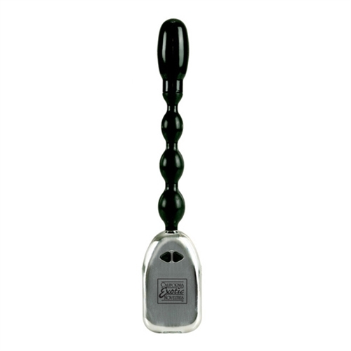 Silicone Flexi Power Rod Bendable Beaded Probe - Black