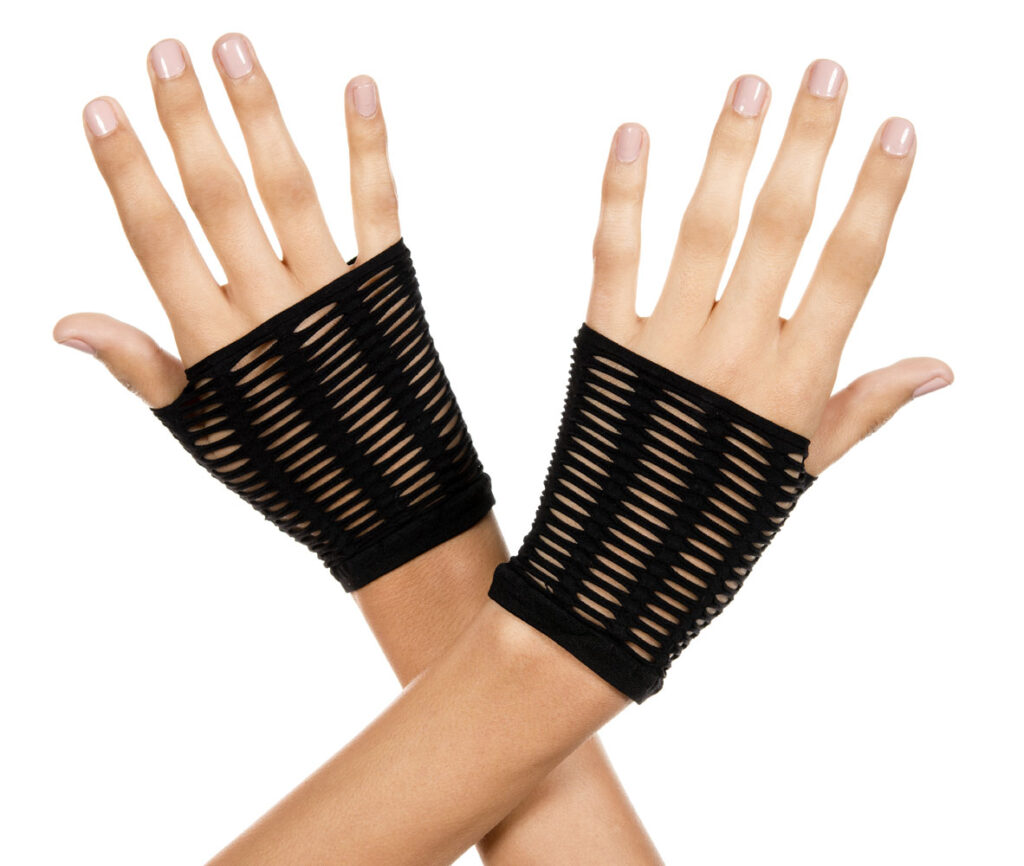 Oval Net Gloves - Black