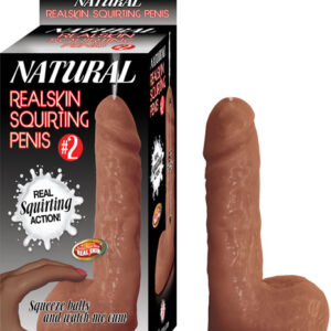 #2 Natural Realskin Squriting Penis - Brown