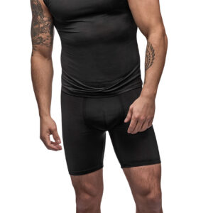 Black Nite Hoodie Tank - Black - Large