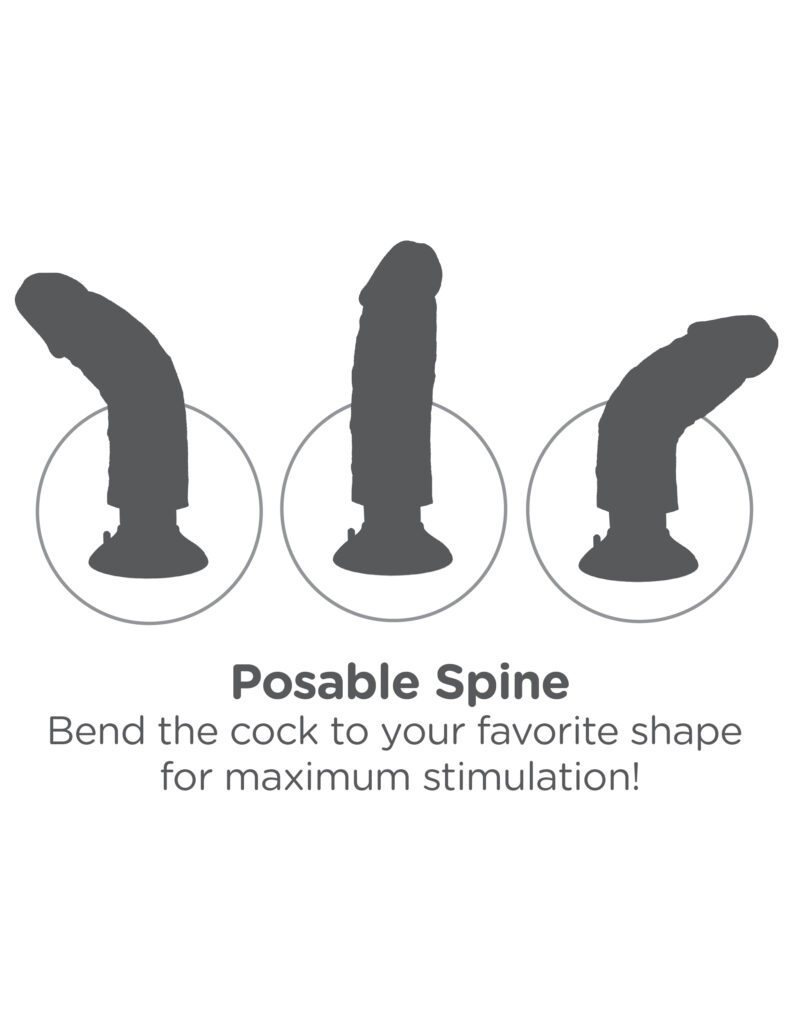 King Cock 6-Inch Vibrating Cock - Light