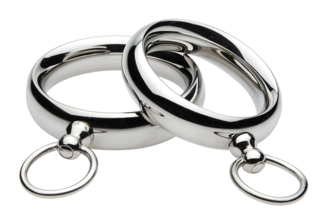 Lead Me Stainless Steel Cock Ring - 1.95