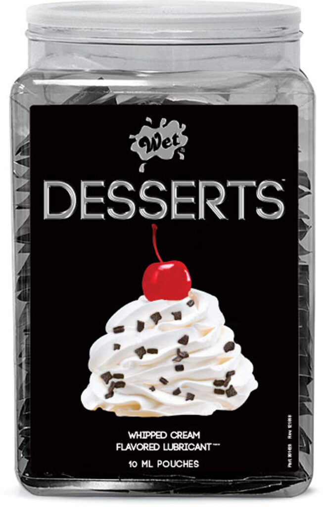Wet Desserts Whipped Cream .33 Fl Oz Pouch Counter Bowl 144pc