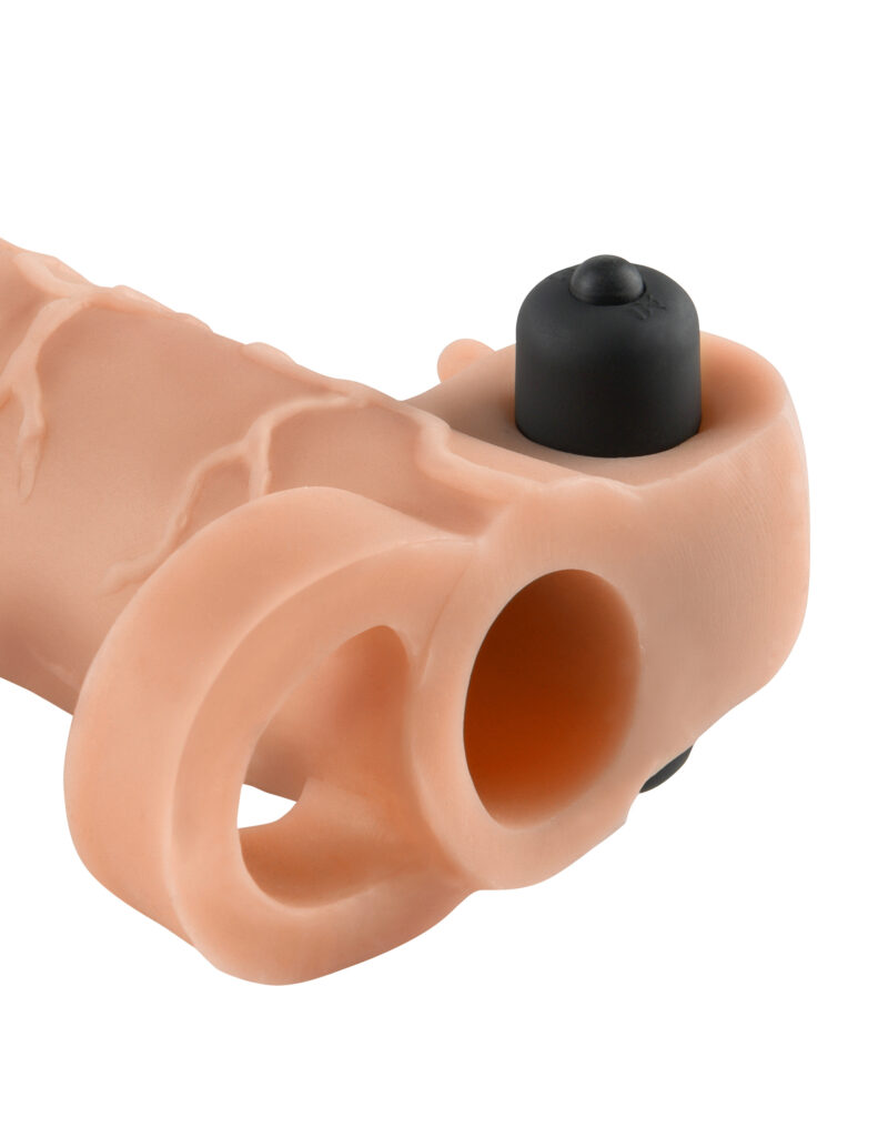 Fantasy X-Tensions Vibrating Real Feel 1-Inch Extension - Light