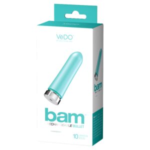 Bam Rechargeable Bullet - Tease Me Turquoise