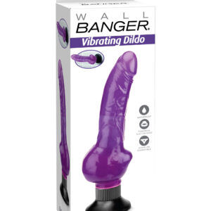 Wall Banger - Vibrating Dildo - Purple