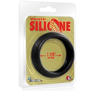 Wide Silicone Donut - Black - 1.88-Inch Diameter