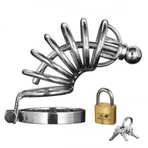 Asylum 4 Ring Locking Chastity Cage - Small/medium