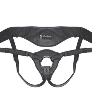 Patent Leather Strap-on Harness - Black