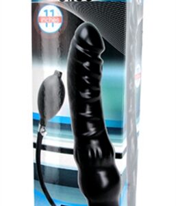 Inflatable 11 Inch Super Dong - Black