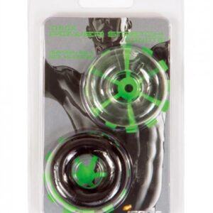Thick Power Stretch Donuts - 2 Pack - Black and Clear