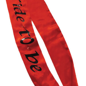 Bride-to-Be Flashing Sash - Red