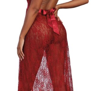 Gown, G-String - Large - Garnet