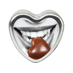 Edible Heart Candle- Chocolate - 4 Oz.