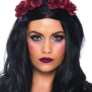 Dark Velvet Unicorn Flower Headband
