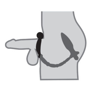 Anal Fantasy Collection Ass Kicker With Cockring - Black