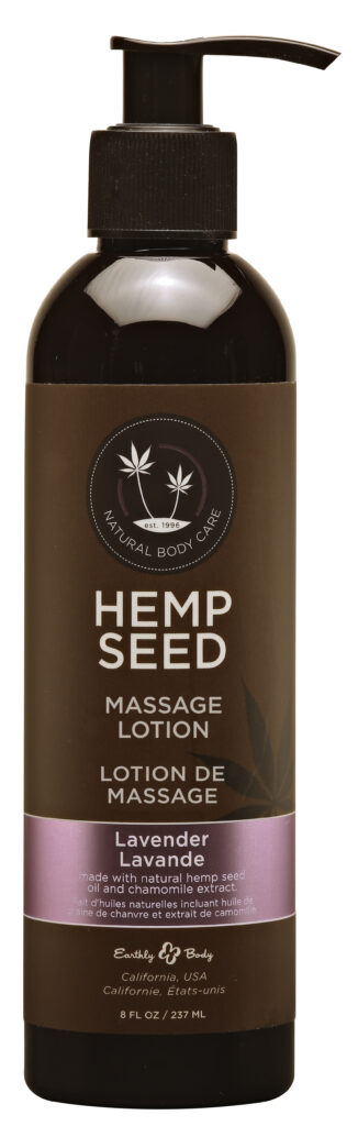 Hemp Seed Massage Lotion - Lavender - 8 Fl. Oz. / 237ml