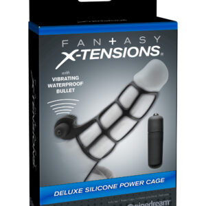 Fantasy X-Tensions Deluxe Silicone Power Cage - Black