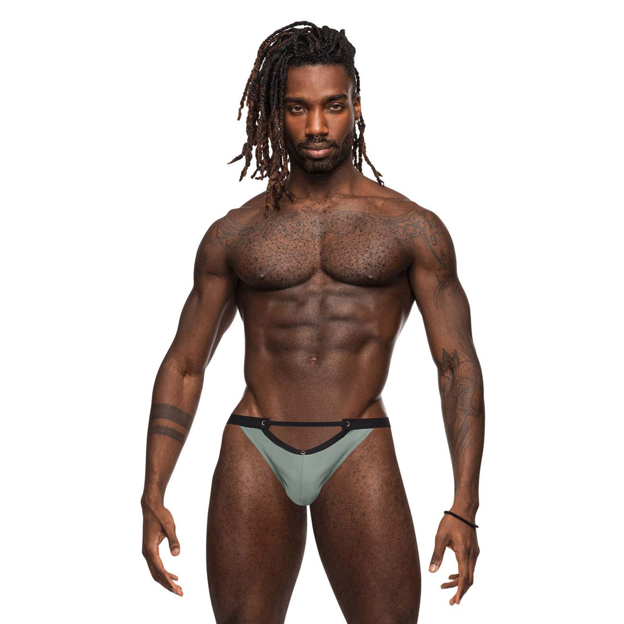 Magnificence Micro v-Thong - X-Large - Jade