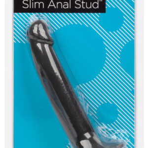 Silicone Slim Anal Stud - Black