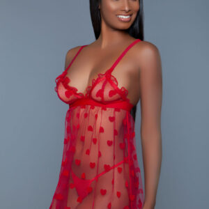 Valentina Slip - Medium - Red