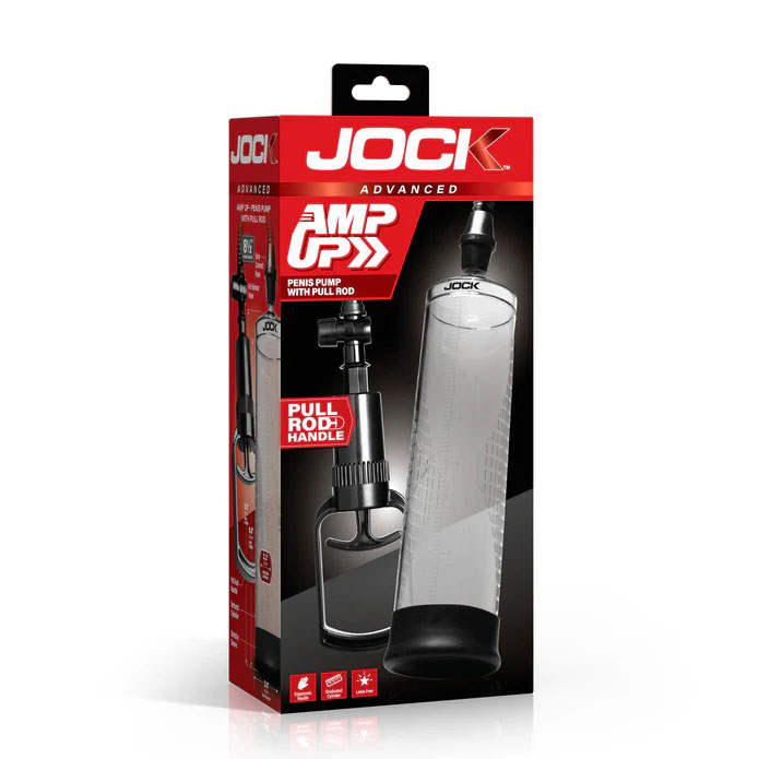 Amp Up Penis Pump With Pull Rod - Clear