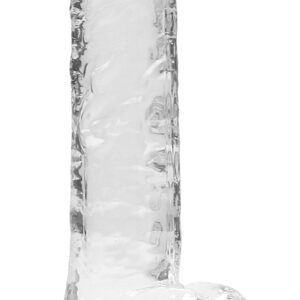 7 Inch Realistic Dildo With Balls - Translucent