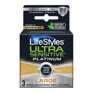 Lifestyles Ultra Sensitive Platinum Large - 3 Pack