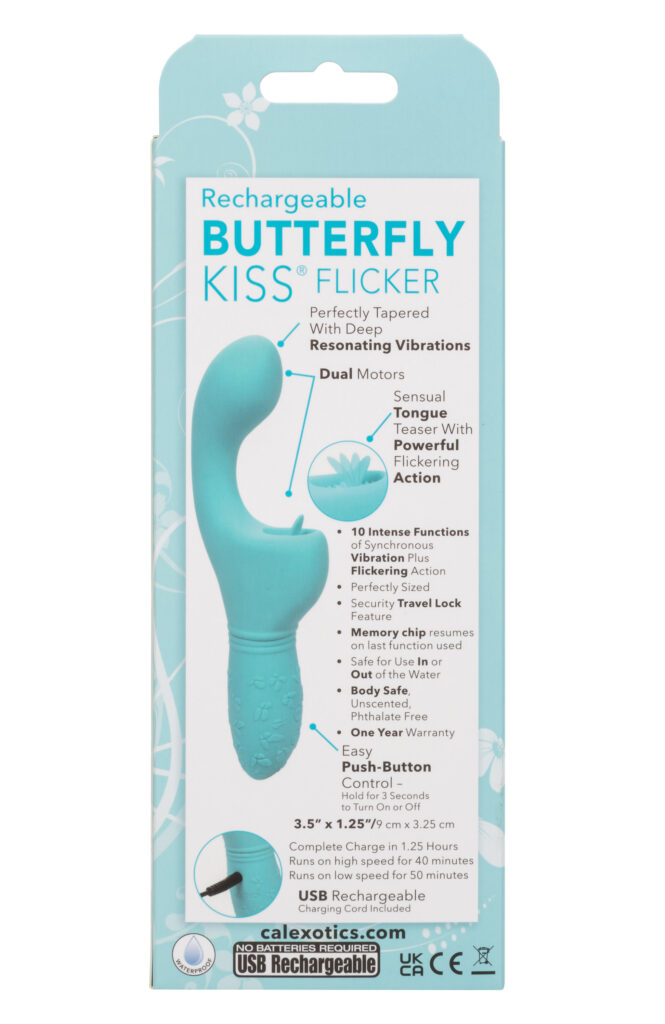 Rechargeable Butterfly Kiss Flicker - Blue