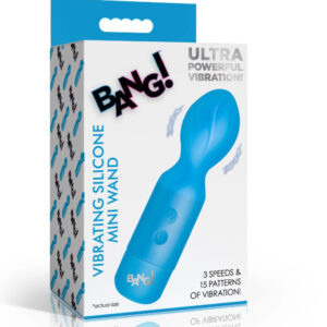 18x Vibrating Silicone Mini Wand - Blue