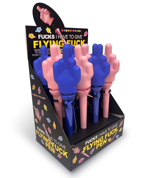 Fucks I Have to Give, Flying Fuck Pen - Display of 12ct