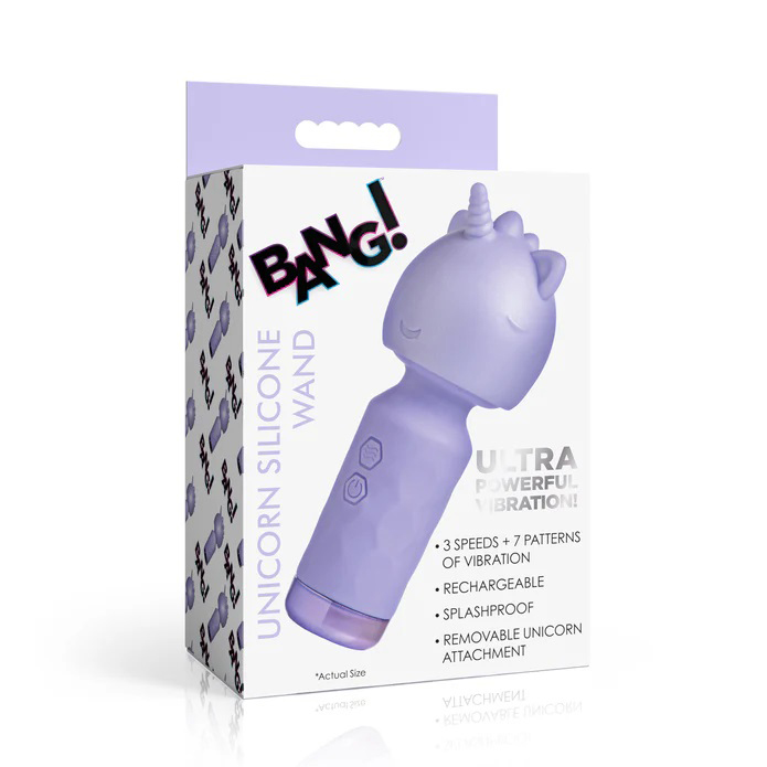 Unicorn Silicone Wand - Lavender