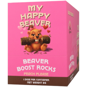 Beaver Boost Rocks for Her 12 Pack Display Peach Please