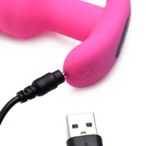 21x Silicone Swirl Plug With Remote - Pink