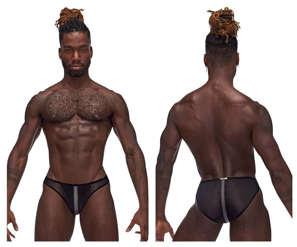 Landing Strip Bikini Brief - Medium - Black