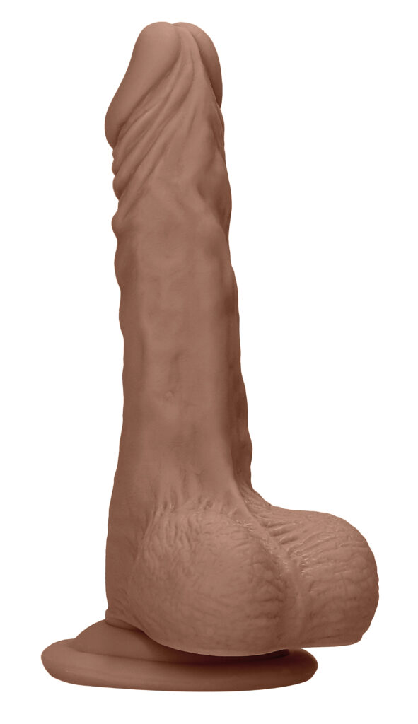 7 Inch Dong With Testicles - Tan