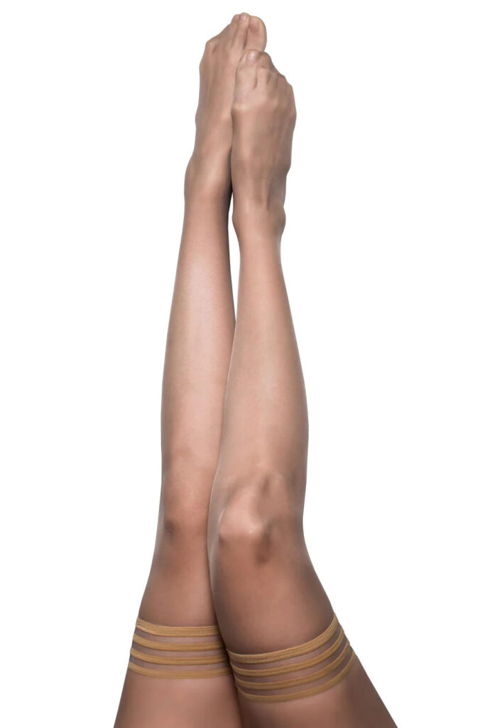 Jenny - Champagne Thigh High - Size B - Nude