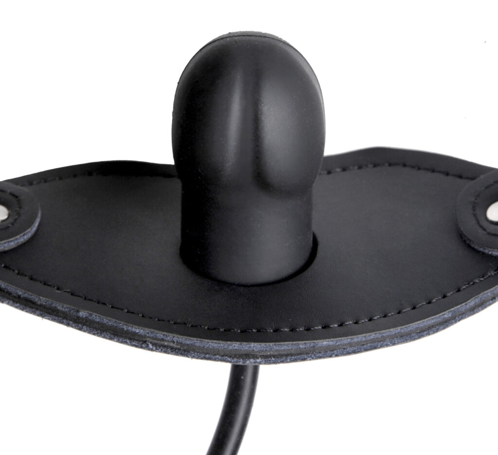 Silencer Inflatable Locking Penis Gag - Black