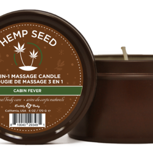 Hemp Seed 3-in-1 Massage Candle Cabin Fever 6oz/ 170 G