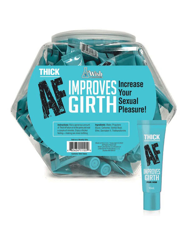 Thick Af Fishbowl Girth Cream 10ml - Pop Display of 65