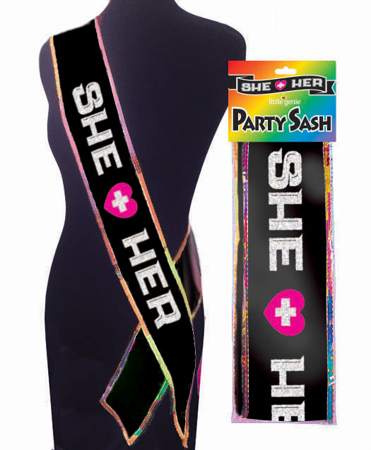 She Plus Her Sash