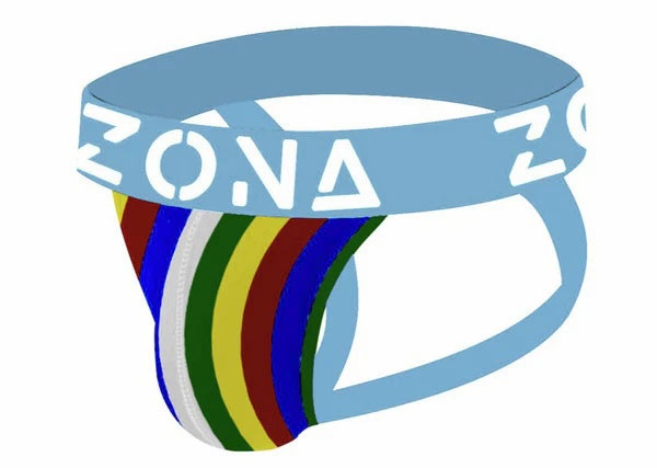 Neon Rainbow Jockstrap - Small
