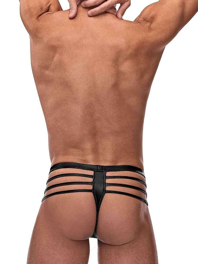 Cage Matte Cage Thong - S/ M - Black