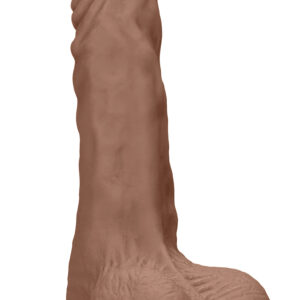 8 Inch Dong With Testicles - Tan