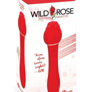 Wild Rose Suction Vibrator - Red