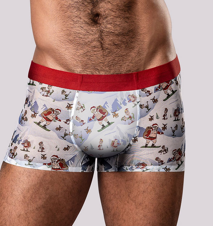 Christmas Trunks Seamless Sheer Short - Xlg